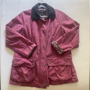 William Morris Barbour Collab Waxed Canvas Coat